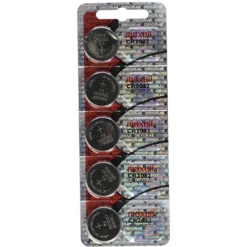 MAXELL – PILA BOTON LITIO CR2032 3V – BLISTER 5 UNIDADES