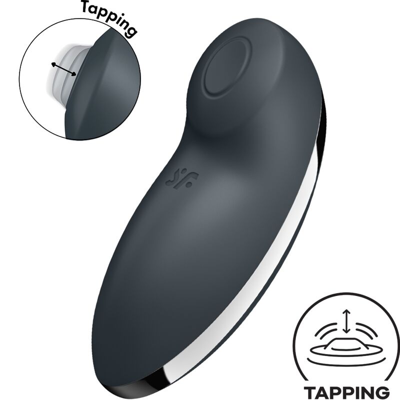 SATISFYER – TAP  CLIMAX 2 VIBRADOR  ESTIMULADOR GRIS
