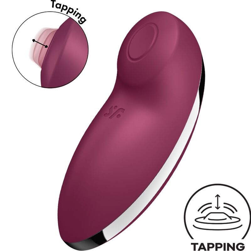 SATISFYER – TAP  CLIMAX 2 VIBRADOR  ESTIMULADOR ROJO