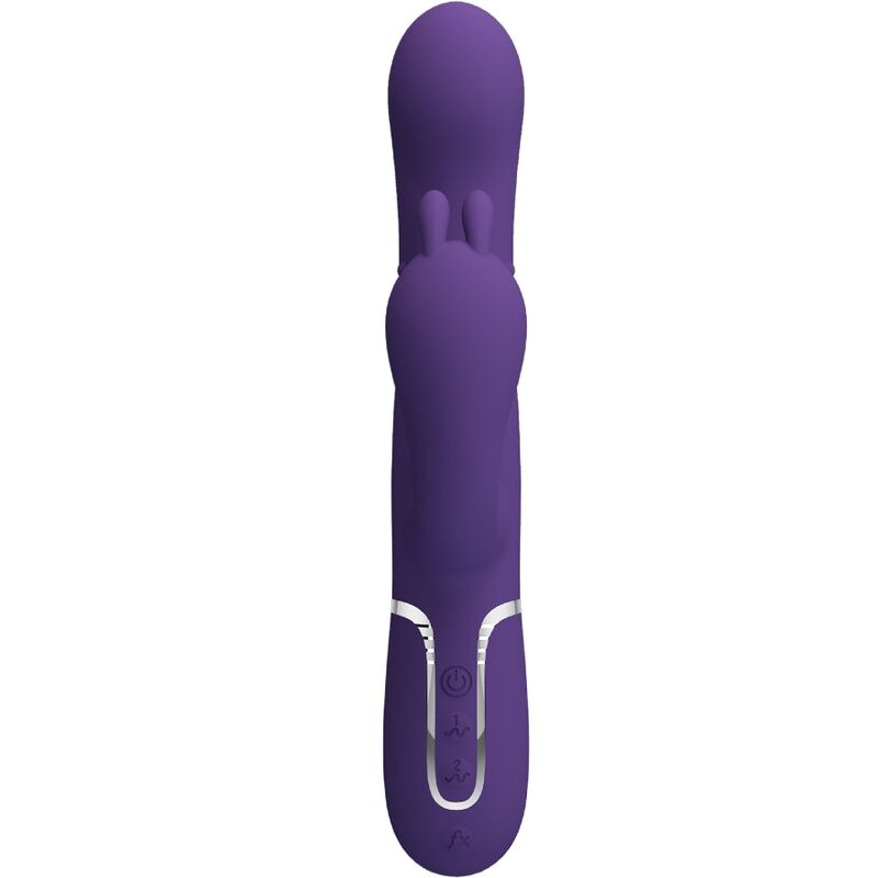 PRETTY LOVE – CAMMY TRIPLE VIBRADOR MULTIFUNCIÓN 4 EN 1 MORADO