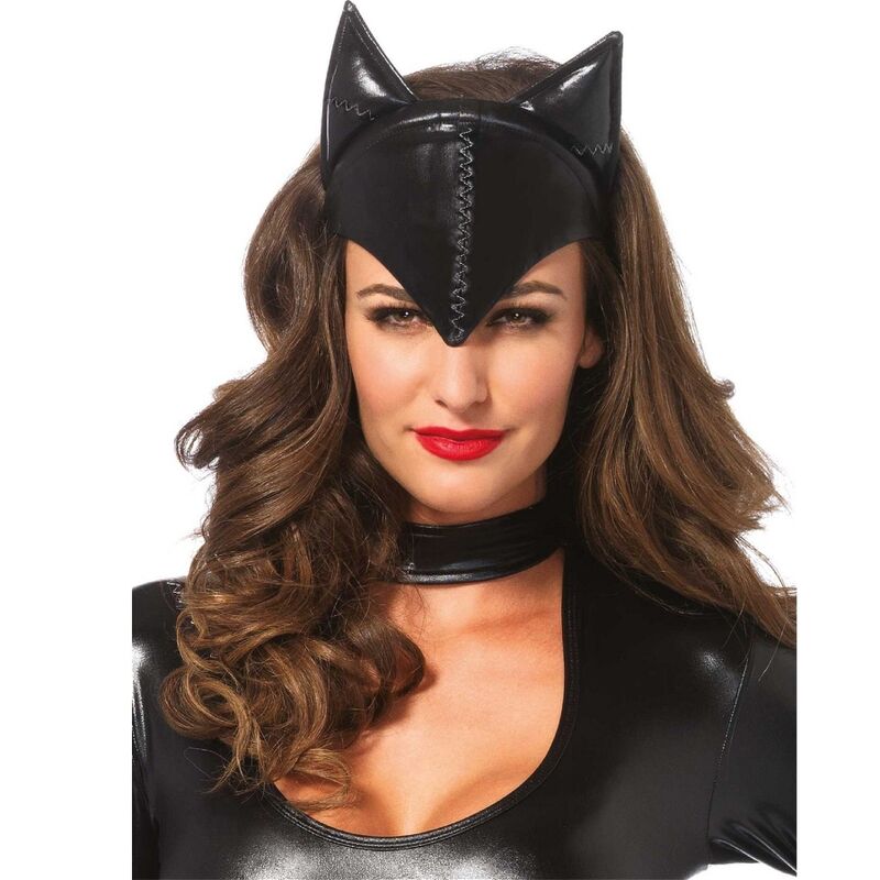 LEG AVENUE – MÁSCARA DE MUJER FELINA NEGRO