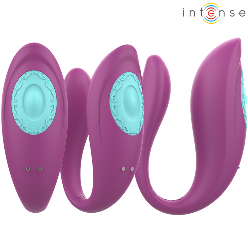 INTENSE – ANNIE ESTIMULADOR  VIBRADOR FORMA DE U MORADO CONTROL REMOTO