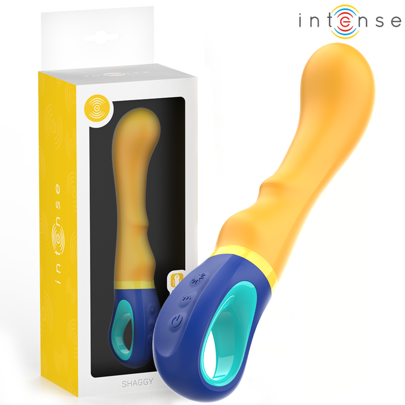 INTENSE – SHAGGY VIBRADOR PUNTO-G AMARILLO