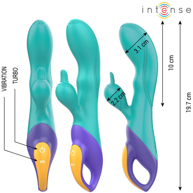 INTENSE – FRED VIBRADOR RABBIT AZUL