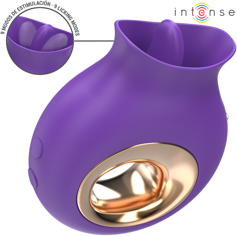INTENSE – TULI ESTIMULADOR CLÍTORIS 9 VIBRACIONES  9 OSCILACIONES MORADO