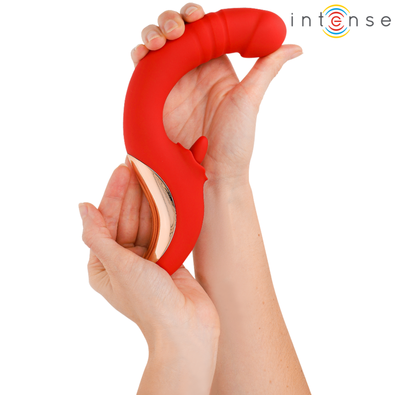 INTENSE – PAULINA VIBRADOR  ESTIMULADOR EN FORMA DE U ROJO