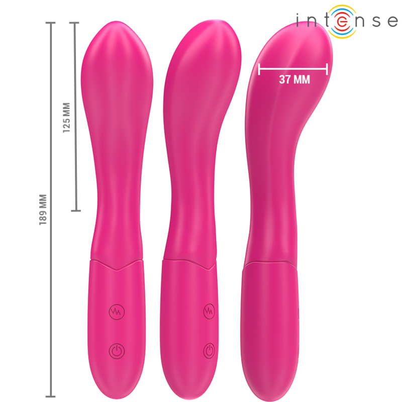 INTENSE – LISETTE VIBRADOR 19 CM FLEXIBLE 10 VIBRACIONES ROSA