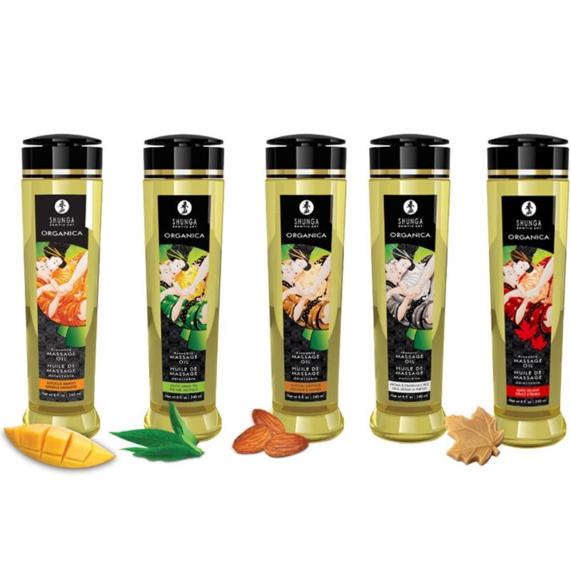 SHUNGA – ACEITE DE MASAJE ORGÁNICO MANGO 240 ML