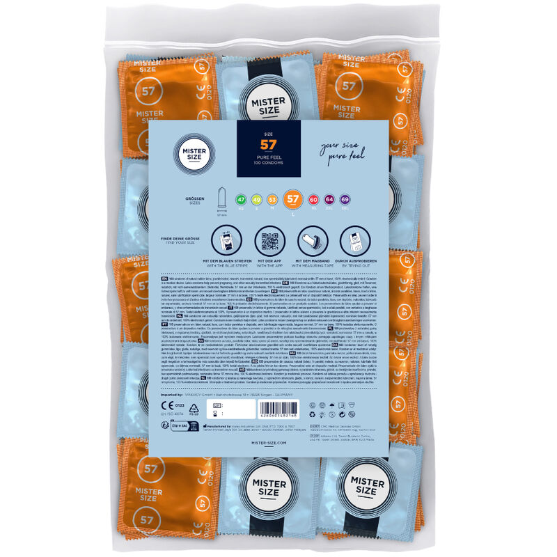 MISTER SIZE – PRESERVATIVOS TALLA L 57 MM (100 UNIDADES)