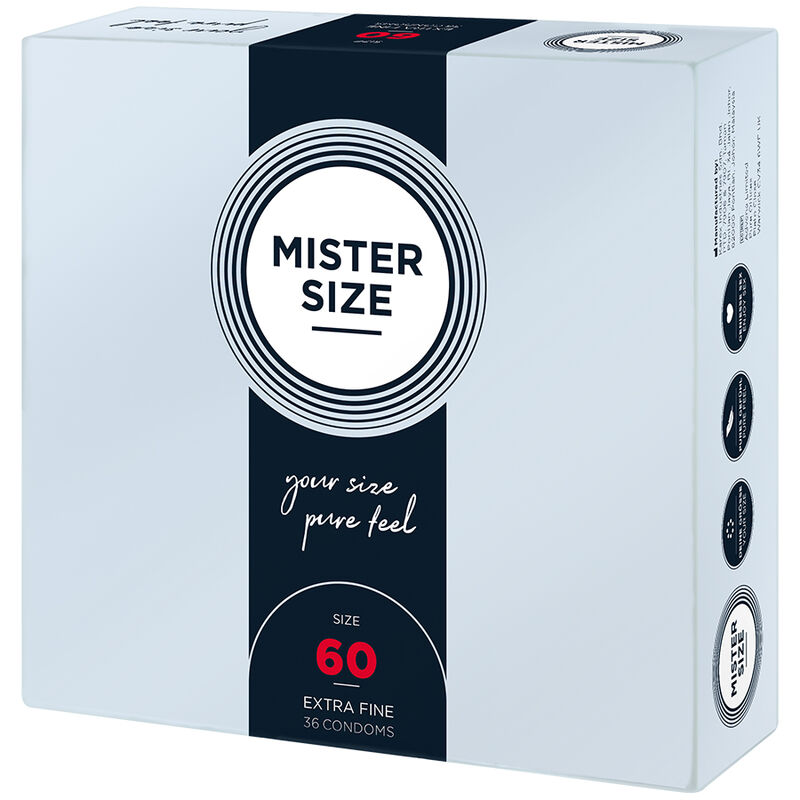 MISTER SIZE – PRESERVATIVOS TALLA XL 60 MM (36 UNIDADES)