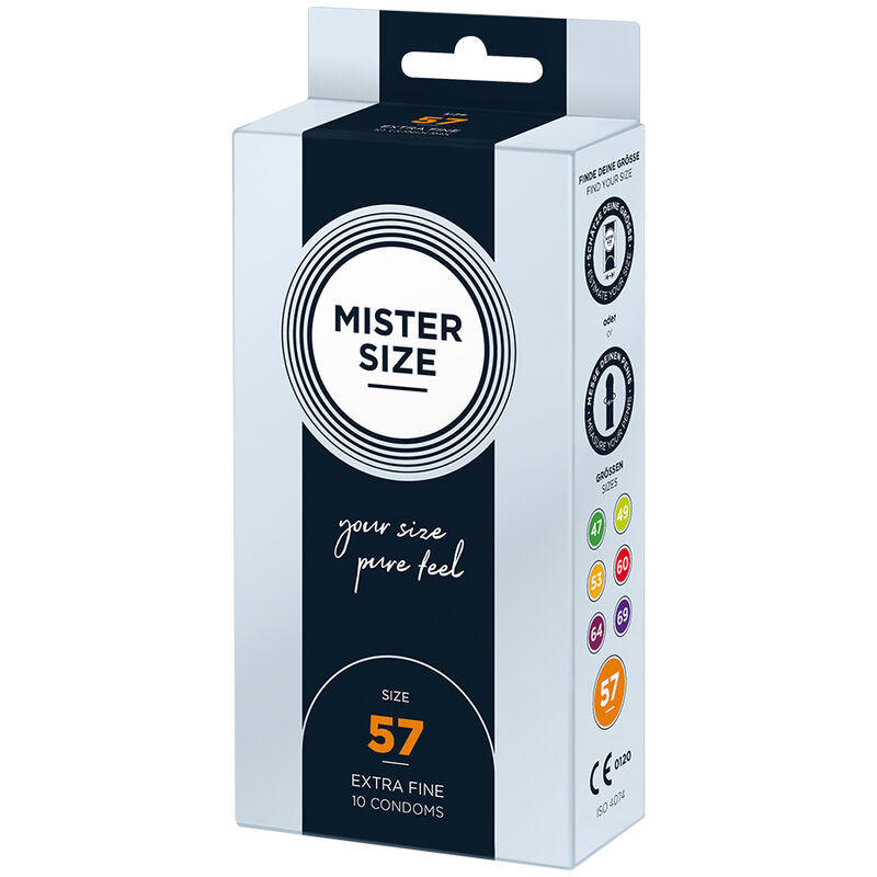MISTER SIZE – PRESERVATIVOS TALLA L 57 MM (10 UNIDADES)