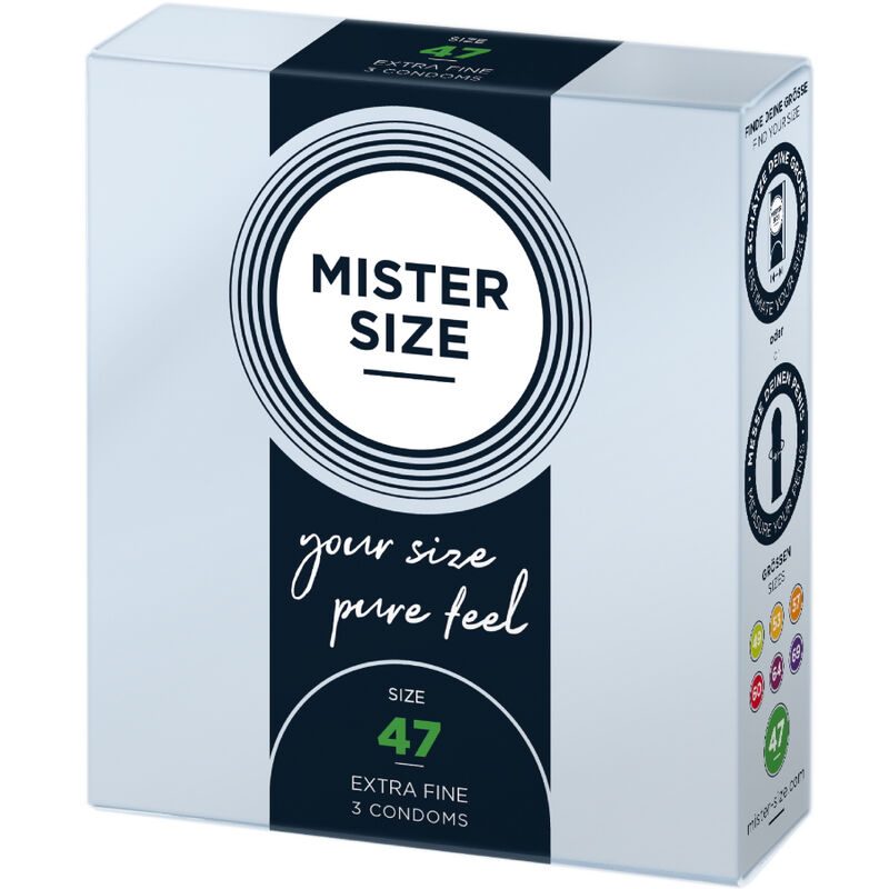 MISTER SIZE – PRESERVATIVOS TALLA XS 47 MM (3 UNIDADES)