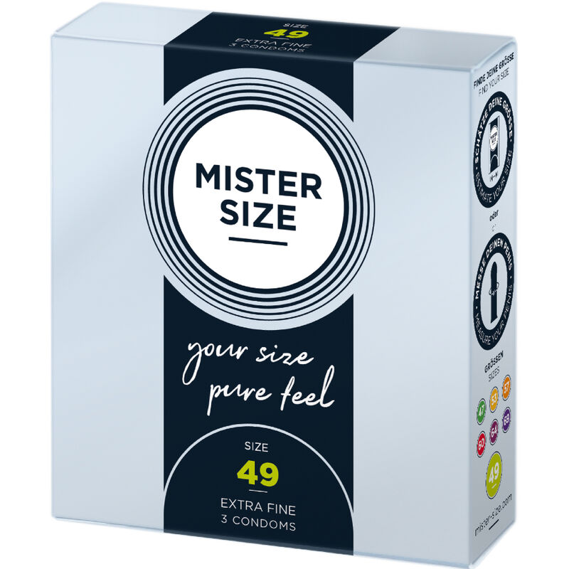 MISTER SIZE – PRESERVATIVOS TALLA S 49 MM (3 UNIDADES)