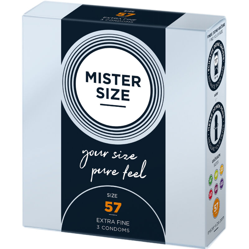 MISTER SIZE – PRESERVATIVOS TALLA L 57 MM (3 UNIDADES)