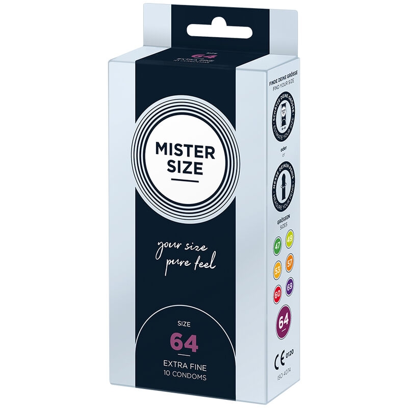 MISTER SIZE – PRESERVATIVOS TALLA XXL 64 MM (10 UNIDADES)