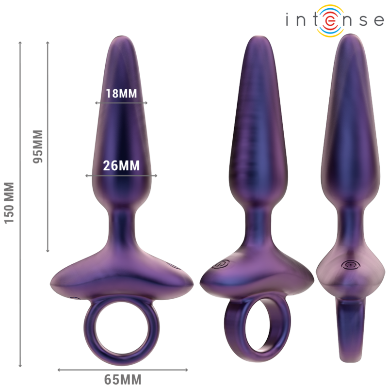 INTENSE – MARLON PLUG ANAL VIBRADOR MODELO 4 CONTROL REMOTO