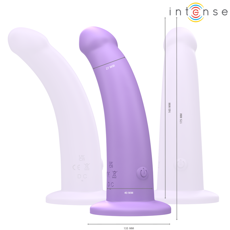 INTENSE – EDDIE VIBRADOR 17,5 CM 10 VIBRACIONES MORADO CONTROL REMOTO
