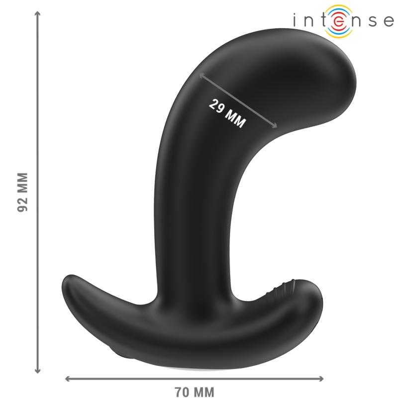 INTENSE – CHANDLER PLUG ANAL 10 VIBRACIONES NEGRO CONTROL REMOTO
