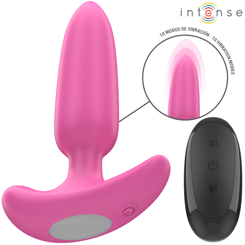 INTENSE – ROSS PLUG ANAL 10 VIBRACIONES ROSA CONTROL REMOTO
