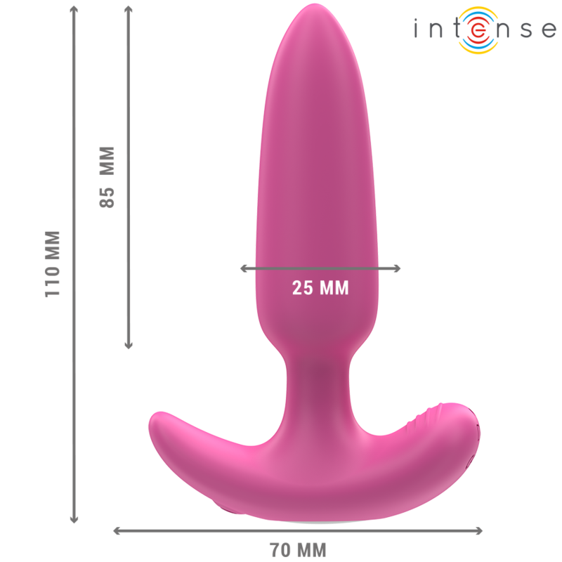 INTENSE – ROSS PLUG ANAL 10 VIBRACIONES ROSA CONTROL REMOTO