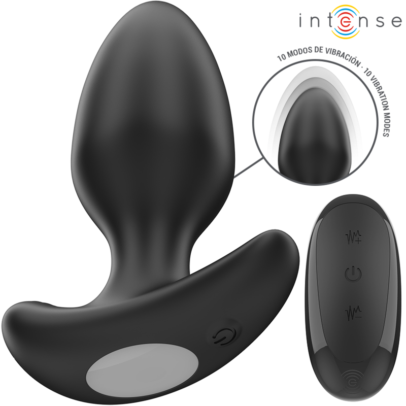 INTENSE – JOEY PLUG ANAL 10 VIBRACIONES NEGRO CONTROL REMOTO