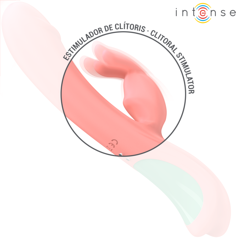 INTENSE – RACHEL VIBRADOR RABBIT 5 VIBRACIONES ROSA