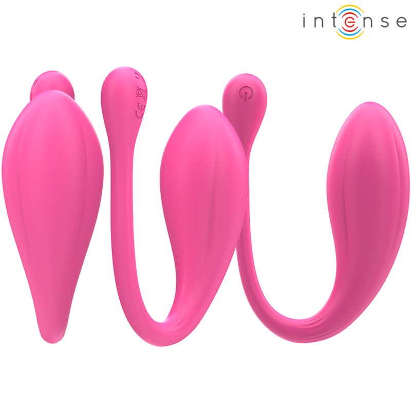 INTENSE – JANICE VIBRADOR U DOBLE ESTIMULACIÓN 10 VIBRACIONES ROSA CONTROL REMOTO