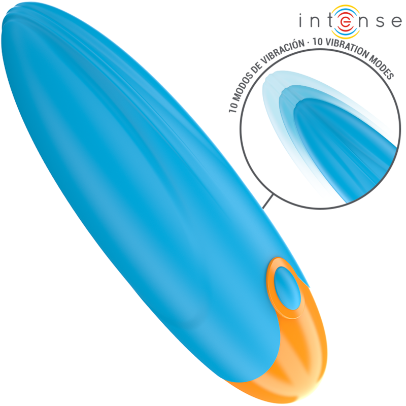 INTENSE – MIKE BALA VIBRADORA 10 VIBRACIONES AZUL CONTROL REMOTO