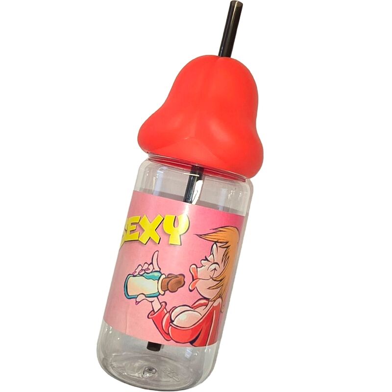 DIABLO PICANTE – BIBERÓN FORMA PENE 360 ML ROJO