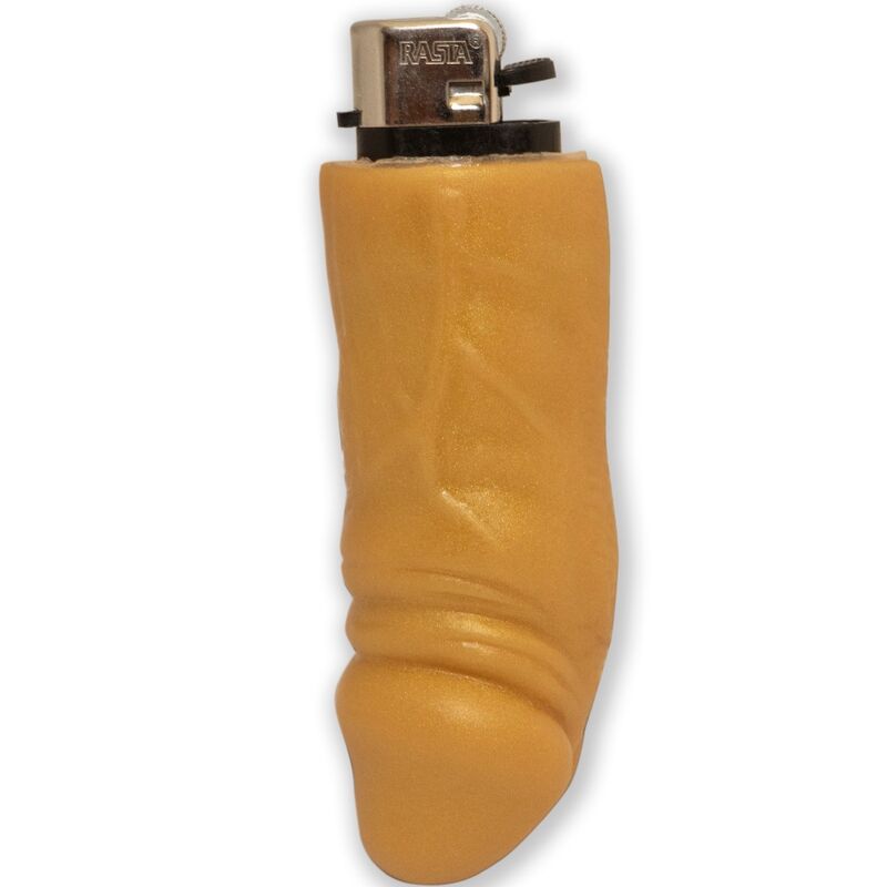 DIABLO PICANTE – MECHERO RECARGABLE FORMA PENE DORADO