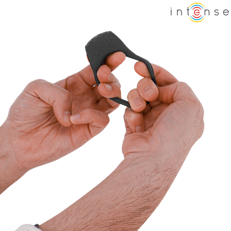 INTENSE – CLOVER ANILLO VIBRADOR PENE 10 VIBRACIONES NEGRO