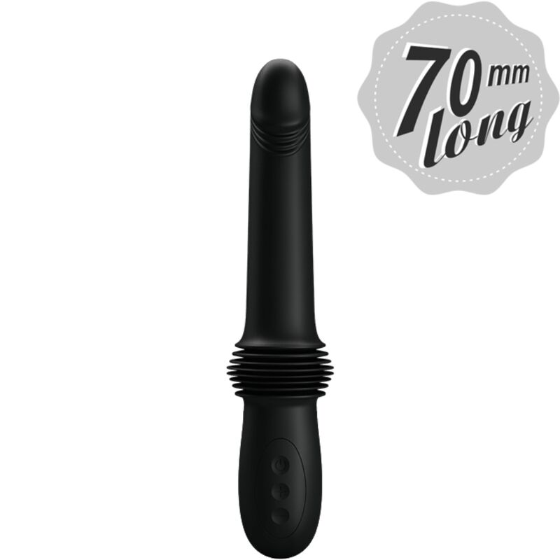 PRETTY LOVE – PAZUZU VIBRADOR 3 MODOS DE EMPUJE NEGRO