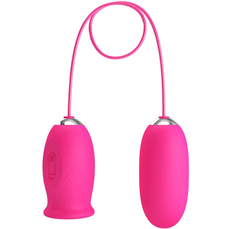 PRETTY LOVE – DAISY HUEVO VIBRADOR + LENGUA ESTIMULADORA DE CLÍTORIS ROSA