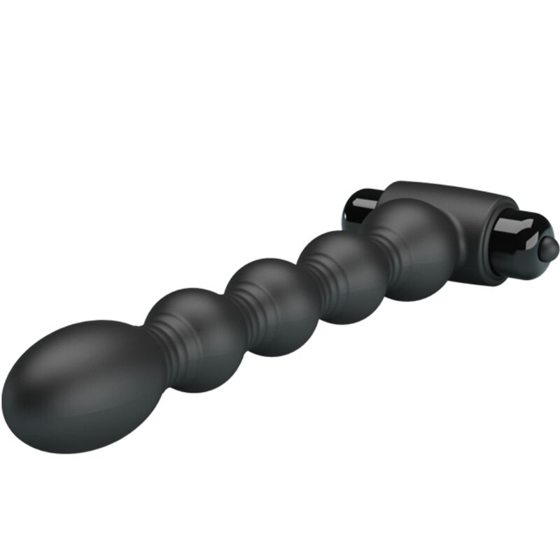 PRETTY LOVE – LYNN PLUG ANAL SILICONA 10 VIBRACIONES NEGRO