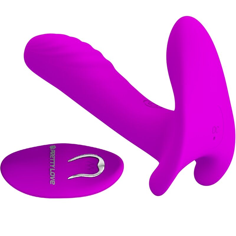 PRETTY LOVE – MASAJEADOR  VIBRADOR 12 VIBRACIONES CONTROL REMOTO MORADO