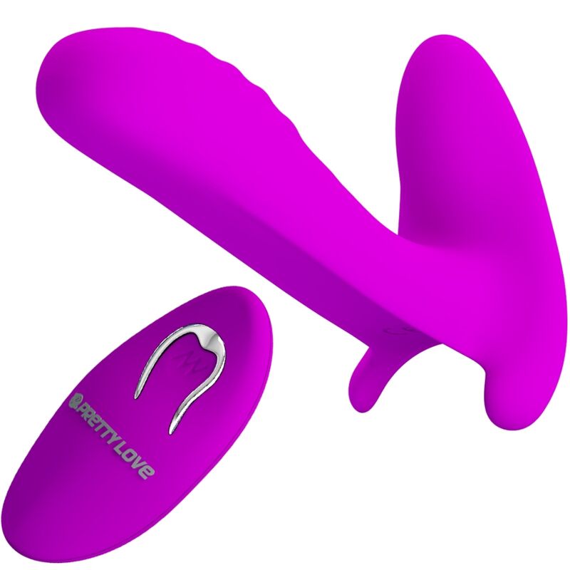 PRETTY LOVE – MASAJEADOR  VIBRADOR 12 VIBRACIONES CONTROL REMOTO MORADO