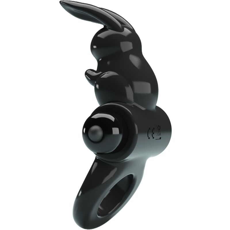 PRETTY LOVE – EXCITING RING ANILLO VIBRADOR RABBIT 10 VIBRACIONES NEGRO