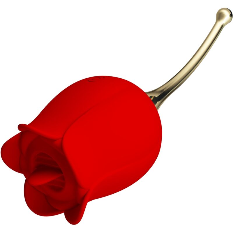 PRETTY LOVE – ROSE LOVER ROSA ESTIMULADORA DE CLÍTORIS 12 VIBRACIONES ROJO