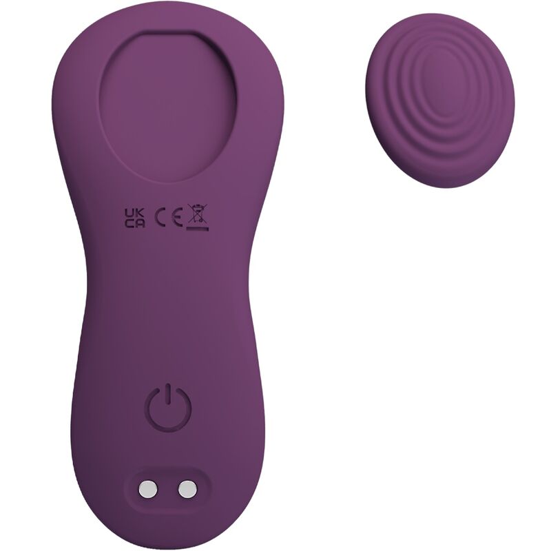 PRETTY LOVE – MANE MASAJEADOR LAY ON CLÍTORIS 10 VIBRACIONES CONTROL REMOTO MORADO