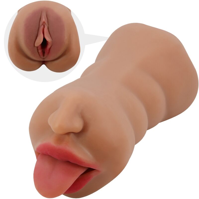 CRAZY BULL – SARAH MASTURBADOR DOBLE BOCA  VAGINA NATURAL