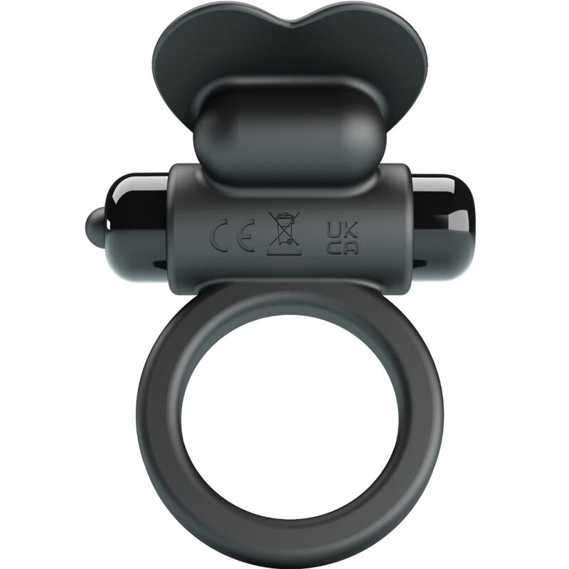 PRETTY LOVE – DEBONAIRE ANILLO VIBRADOR CONEJO 10 VIBRACIONES NEGRO
