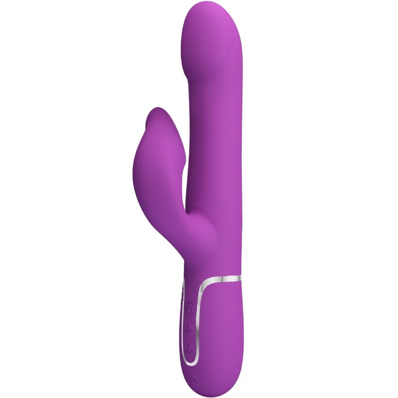 PRETTY LOVE – VIBRADOR  ESTIMULADOR MULTIFUNCIÓN 4 EN 1 MORADO