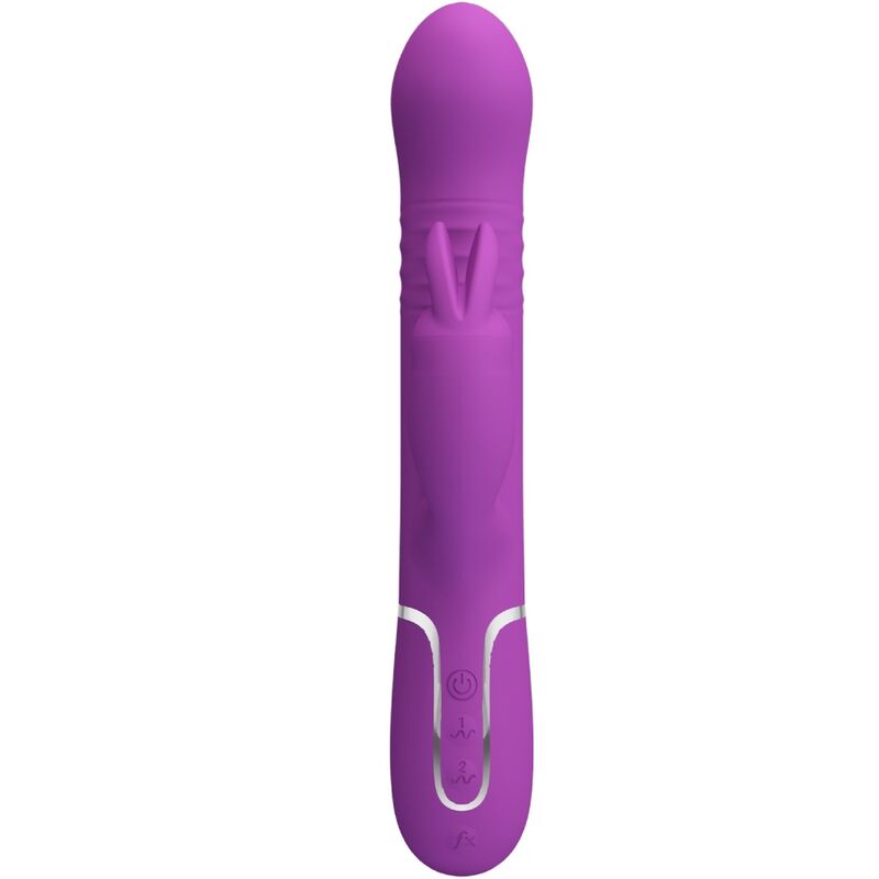 PRETTY LOVE – COALE VIBRADOR RABBIT MULTIFUNCIÓN 4 EN 1 MORADO
