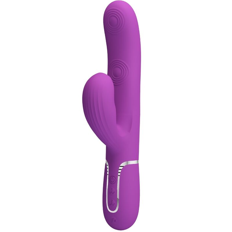 PRETTY LOVE – PERLITA VIBRADOR RABBIT MULTIFUNCIÓN 3 EN 1 MORADO