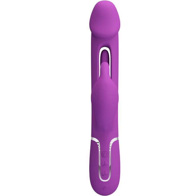 PRETTY LOVE – KAMPAS VIBRADOR RABBIT MULTIFUNCIÓN 3 EN 1 MORADO