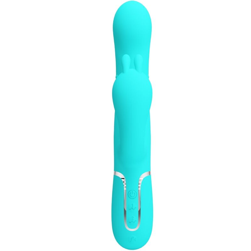 PRETTY LOVE – CAMMY TRIPLE VIBRADOR RABBIT MULTIFUNCIÓN 4 EN 1 AZUL