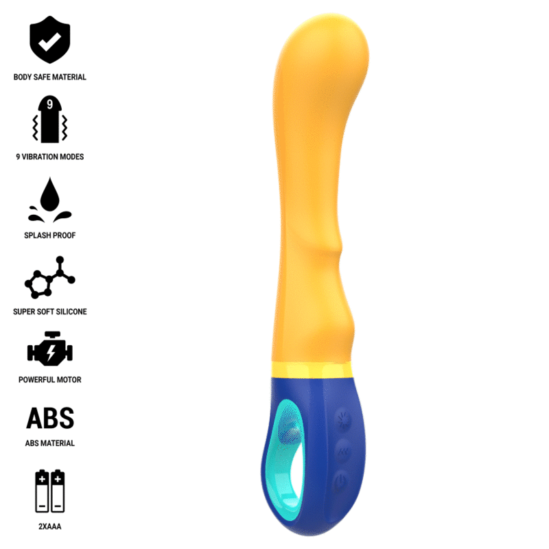 INTENSE – SHAGGY VIBRADOR PUNTO-G AMARILLO