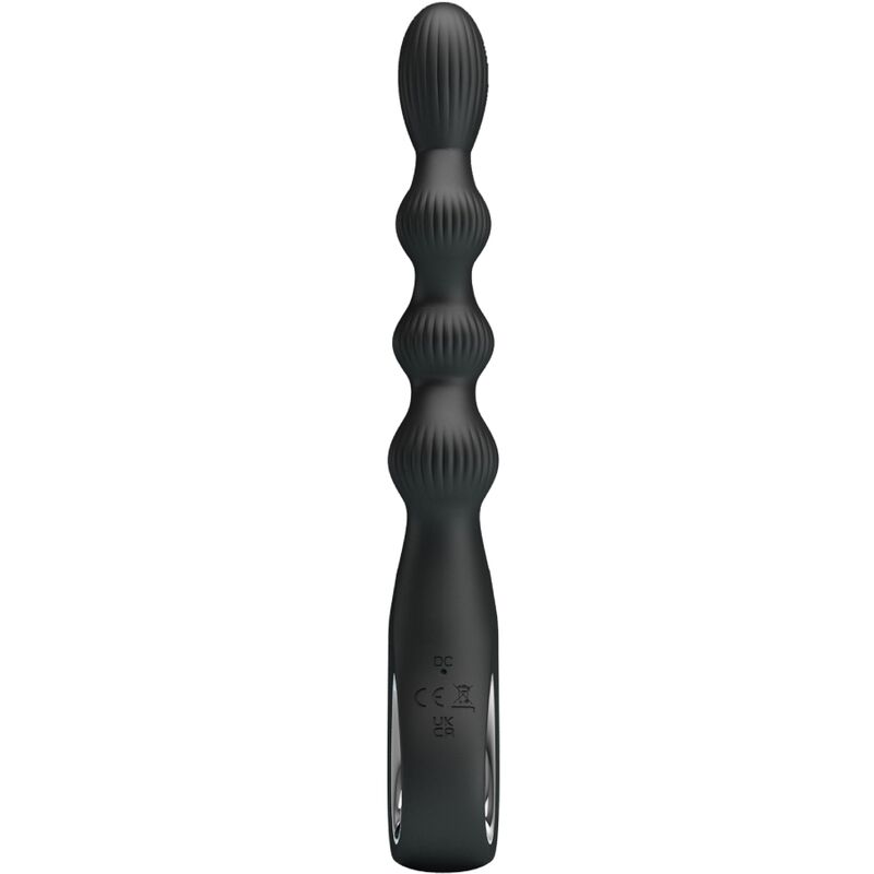 PRETTY LOVE – FEDERER VIBRADOR ANAL 12 VIBRACIONES NEGRO