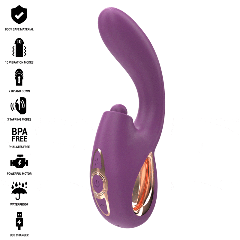 INTENSE – LALI VIBRADOR PUNTO G MULTIFUNCIÓN ESTIMULACIÓN  EMPUJE  VIBRACIÓN MORADO