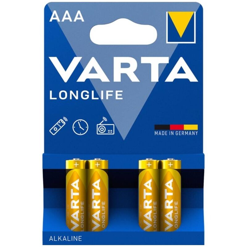 VARTA – LONGLIFE PILA ALCALINA AAA LR03 BLISTER*4
